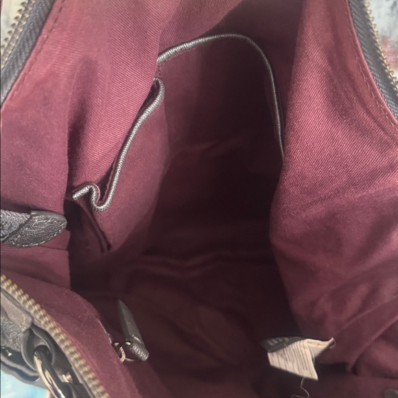 Banana Republic Metallic Gray Goat Leather Crossbody Bag – Studded Strap - Picture 9 of 10